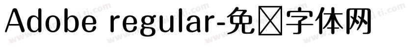 Adobe regular字体转换